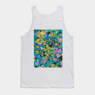 Colorful Garden abstract pouring Tank Top